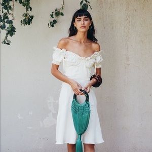 [CULT GAIA] Beige Eaw-Edge Scarlett Dress